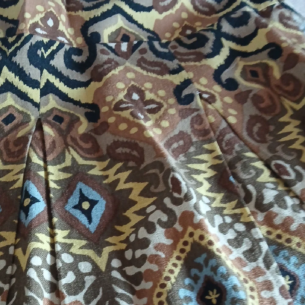 Biacci Multicolor Patterned Skirt - Picture 4 of 9